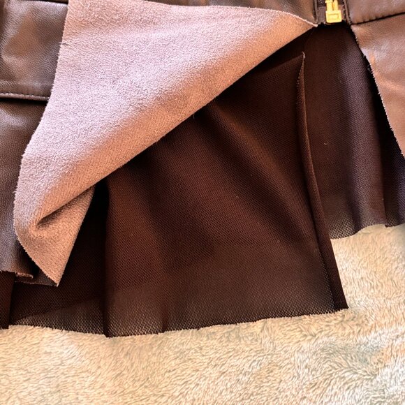 Chico's Faux Leather Jacket Size 0 Petite - Picture 10 of 12